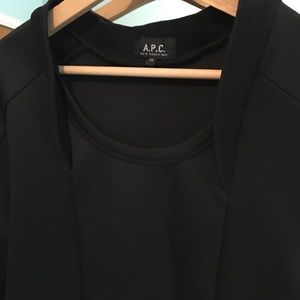 APC mini dress in black scuba material size M